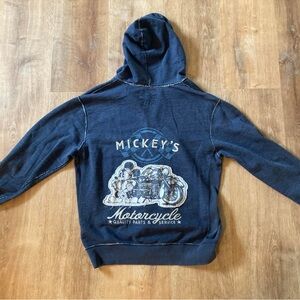 Disney Parks Mickey’s Motorcycle Full Zip hoodie Jacket M